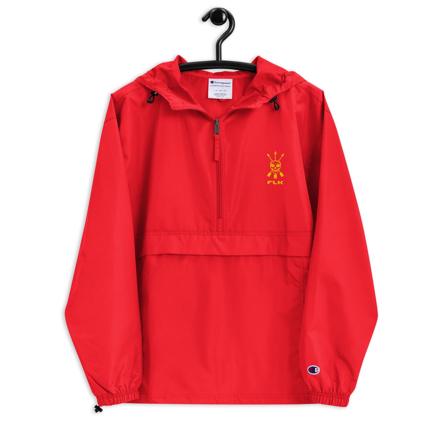 Embroidered Champion Packable Jacket - Fliukka street wear.