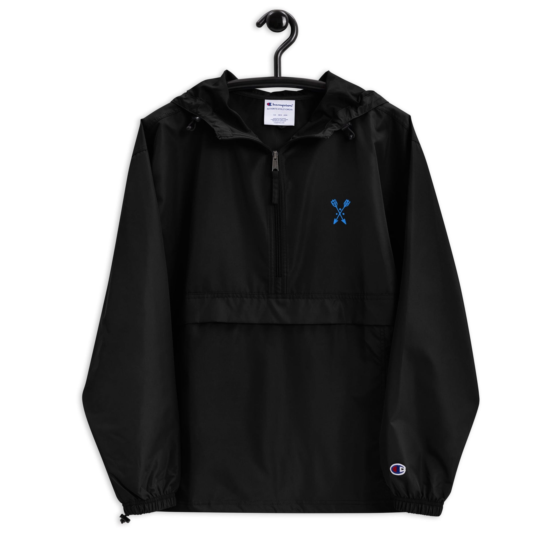 Embroidered Champion Packable Jacket - Fliukka street wear.