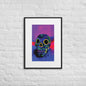 Matte Paper Framed Poster With Mat - Calavera 0.01 - Fliukka street wear.