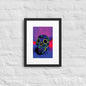 Matte Paper Framed Poster With Mat - Calavera 0.01 - Fliukka street wear.