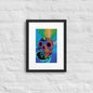 Matte Paper Framed Poster With Mat - Calavera 0.02 - Fliukka street wear.