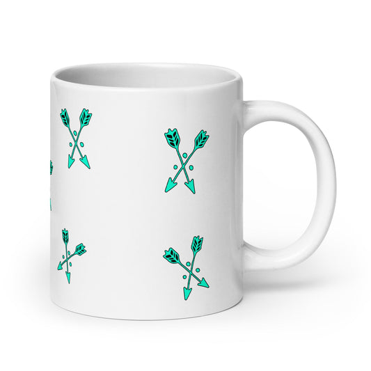 White glossy mug - Fliukka street wear.
