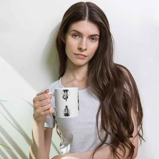 White glossy mug - Fliukka street wear.