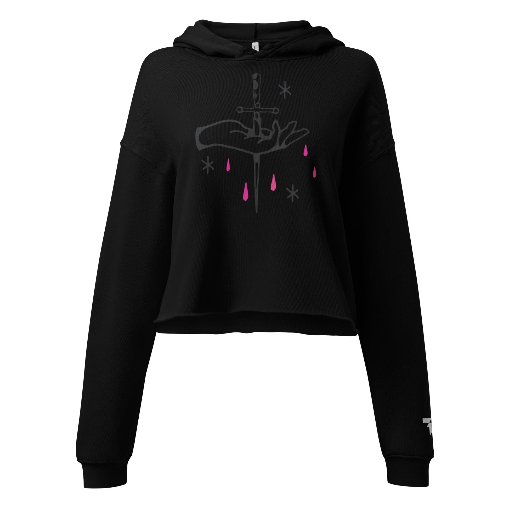 Woman Crop Hoodie – Bleed the Stars - Fliukka street wear.