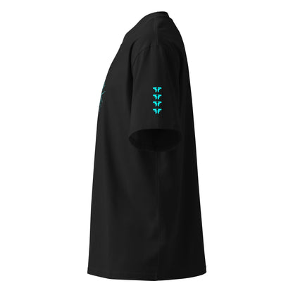 Woman organic oversized high neck t-shirt - Dagger - Fliukka street wear.